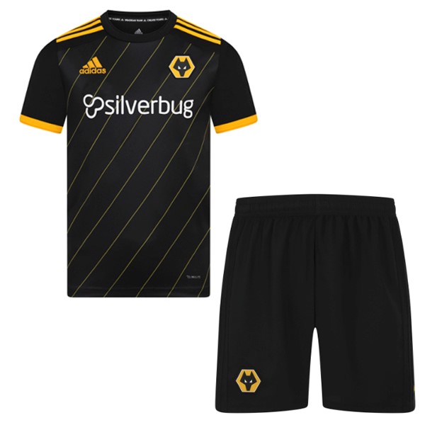 Camiseta Wolves Segunda Niños 2019-2020 Negro